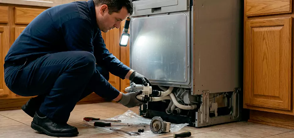 Dishwasher Drain Hose Repair in Westford