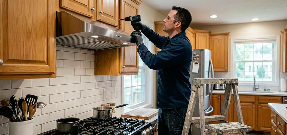 Wood Range Hood Installation Westford